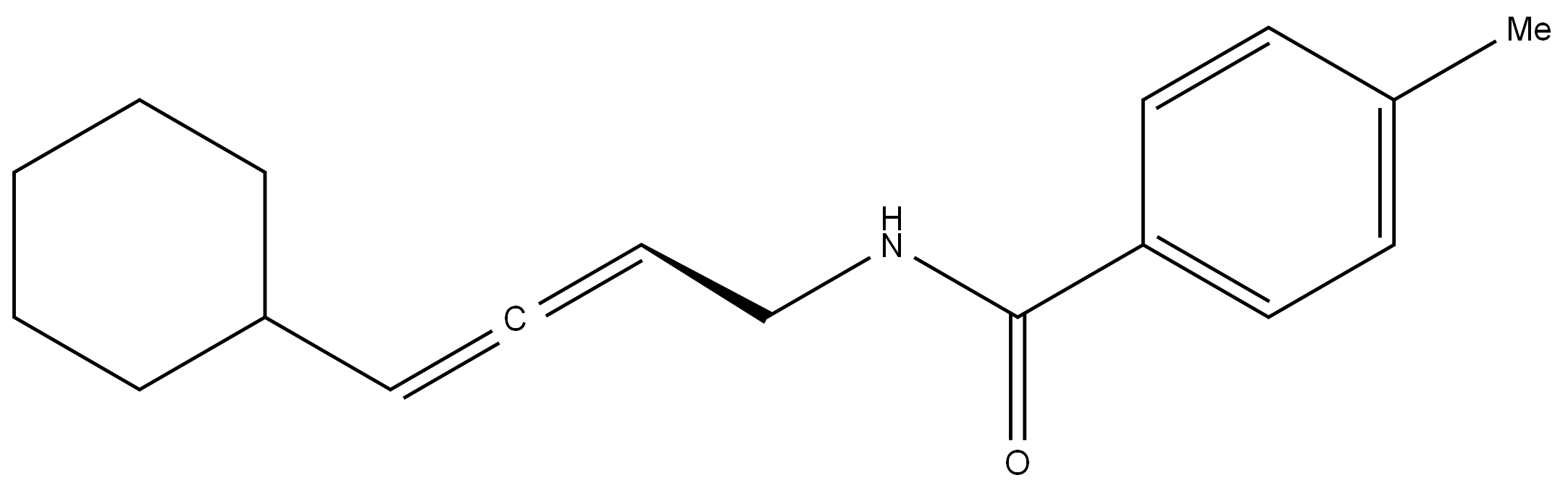 (S)-N-(4-cyclohexylbuta-2,3-dien-1-yl)-4-methylbenzamide Struktur